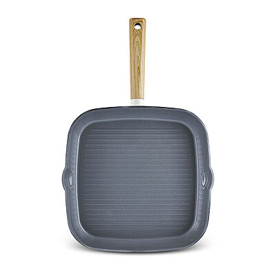 Karaca x Refika Swiss Crystal Creamy Wood Grill Tava 28 cm - KARACA X REFIKA BIRGÜL (1)