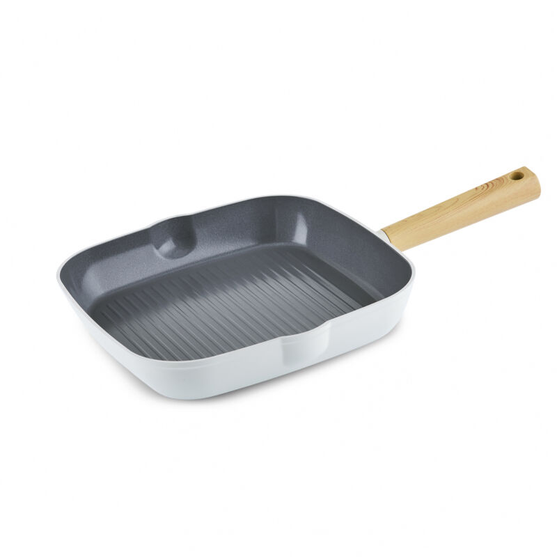 Karaca x Refika Swiss Crystal Creamy Wood Grill Tava 28 cm - 1