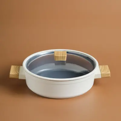 Karaca x Refika Swiss Crystal Creamy Wood Karnıyarık Tencere 26 cm - 1