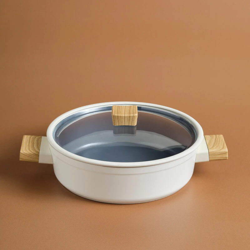 Karaca x Refika Swiss Crystal Creamy Wood Karnıyarık Tencere 26 cm - KARACA