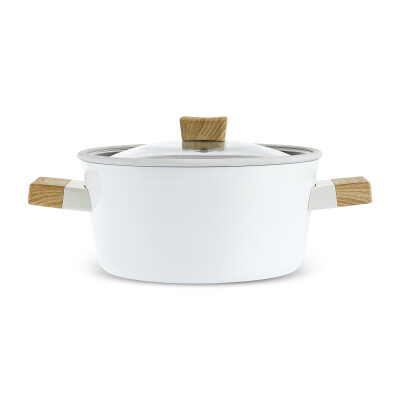 Karaca x Refika Swiss Crystal Creamy Wood Tencere 24 cm - KARACA (1)