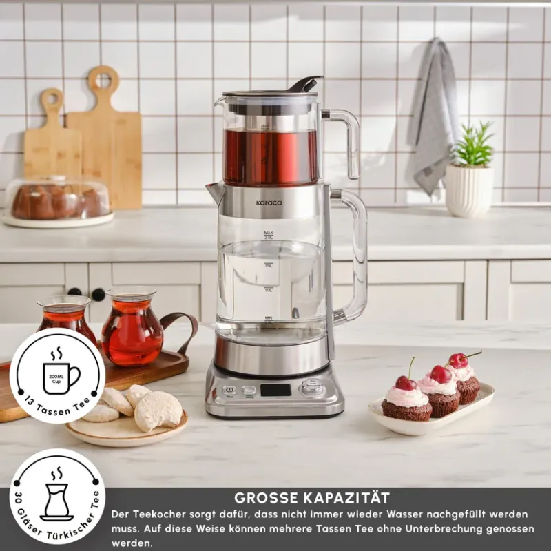 Karaca X Refika Tea Maker XL Chrome - 4