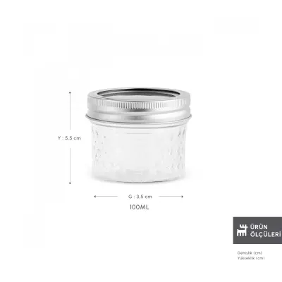 Karaca x Refika'dan Boyunsuz Baklava Desen Kavanoz 100 Ml - KARACA (1)