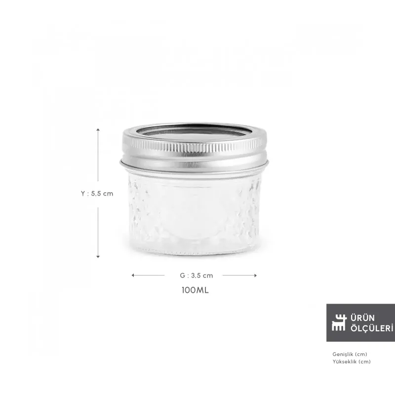 Karaca x Refika'dan Boyunsuz Baklava Desen Kavanoz 100 Ml - 2