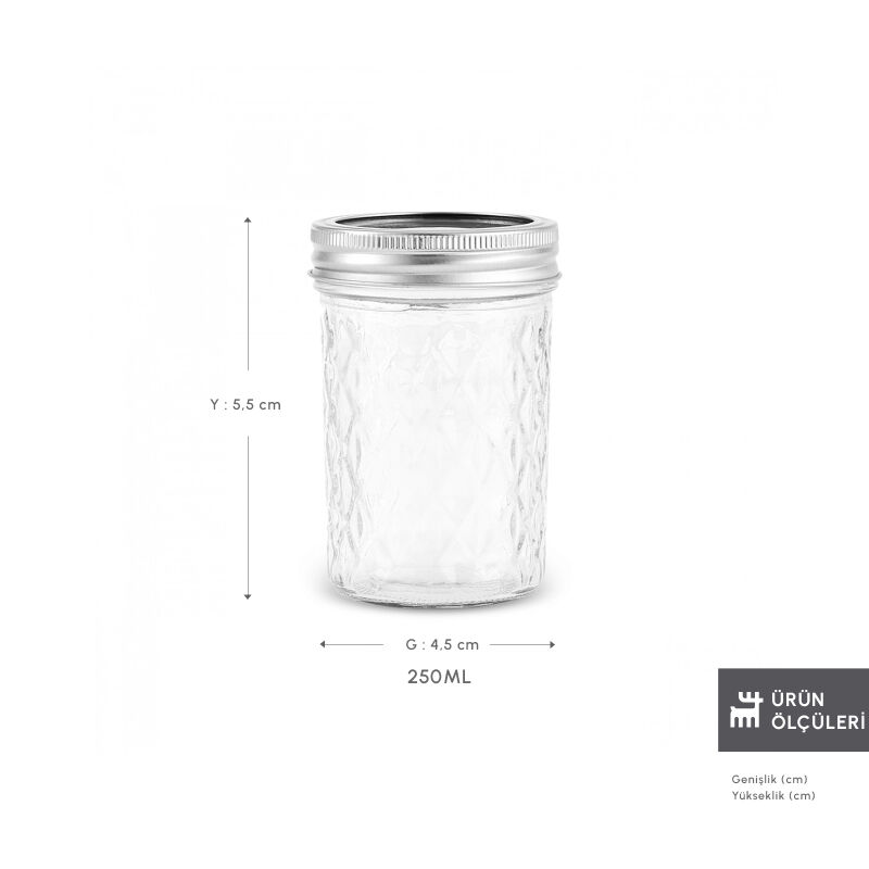 Karaca x Refika'dan Boyunsuz Baklava Desen Kavanoz 250 Ml - 2