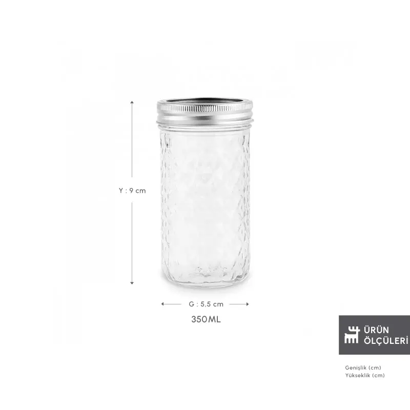 Karaca x Refika'dan Boyunsuz Baklava Desen Kavanoz 350 Ml - 2