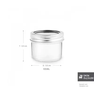 Karaca x Refika'dan Boyunsuz Cam Kavanoz 100 Ml - KARACA (1)