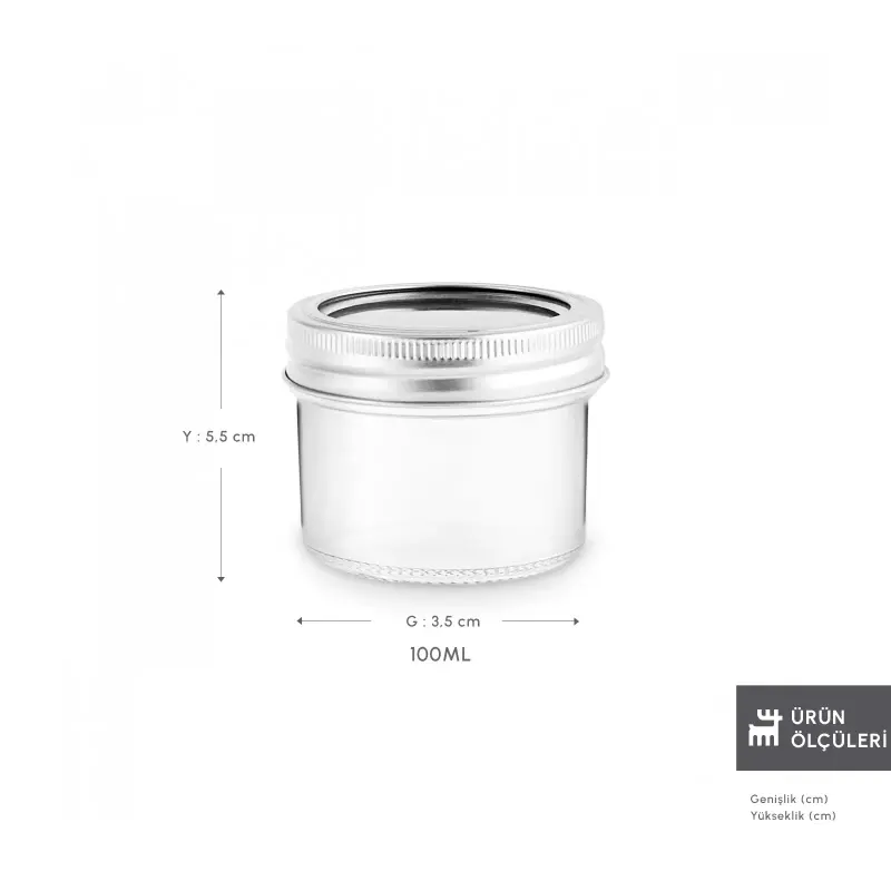 Karaca x Refika'dan Boyunsuz Cam Kavanoz 100 Ml - 2