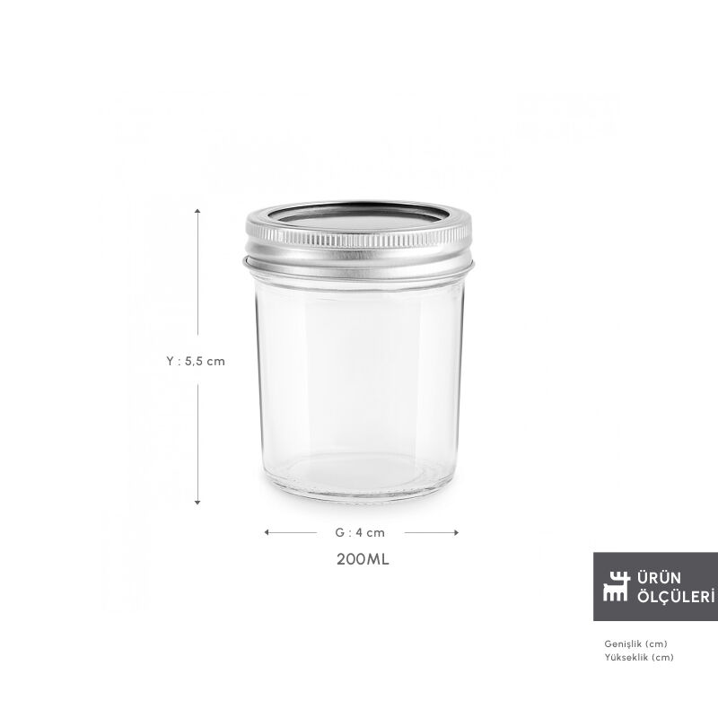 Karaca x Refika'dan Boyunsuz Cam Kavanoz 200 Ml - 2