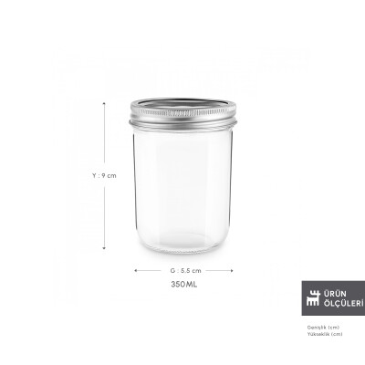 Karaca x Refika'dan Boyunsuz Cam Kavanoz 350 Ml - KARACA X REFIKA BIRGÜL (1)