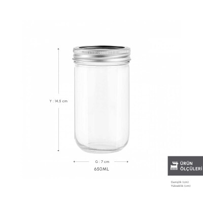 Karaca x Refika'dan Boyunsuz Kavanoz 650 Ml - 1