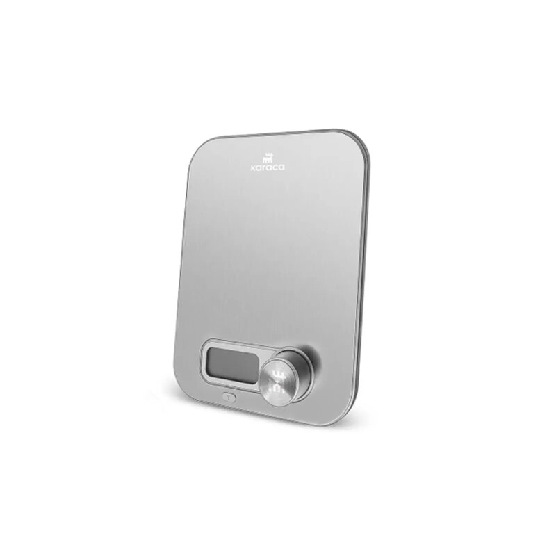 Karaca x Refika'dan Gastro Scale 1004 Self Power Kinetik Enerjili Ekranlı Inox Mutfak Tartısı 5kg Kapasite - KARACA
