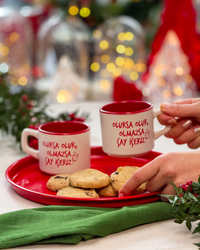 Metal Tepsi+ Kupa Seti - 3