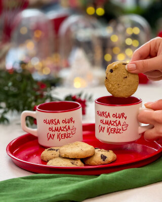 Metal Tepsi+ Kupa Seti - 4