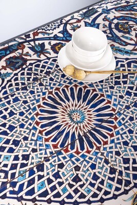 Sade Çini Masa Örtüsü - 7