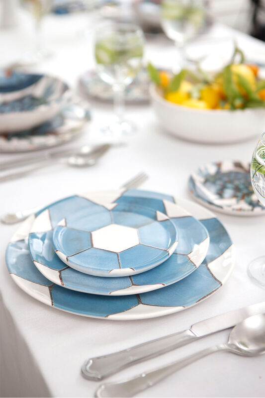 Sade Çini Servis Tatlı ve Meze Tabağı Seti - 12 Parça - 3