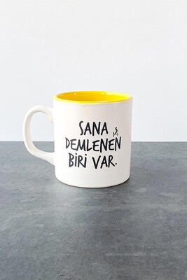 Sana Demlenen Biri Var Kupa | Sarı - 1