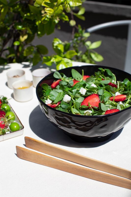 Simsiyah Seramik Hazırlama ve Salata Kasesi - 1