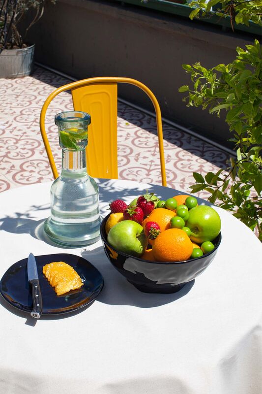 Simsiyah Seramik Hazırlama ve Salata Kasesi - 5