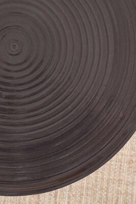Siyah Seramik Tabaklı Sunum Standı | 17 cm - Thumbnail