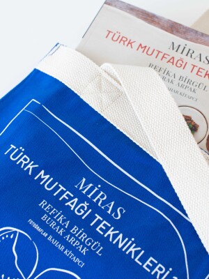 TÜRK MUTFAĞI TEKNİKLERİ 1 BEZ ÇANTA GRİ - 5
