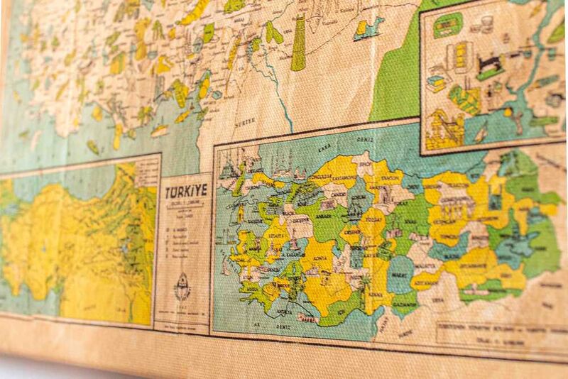 Türkiye'nin Yerli Malı Haritası | Kanvas Tablo