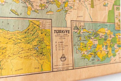 Türkiye'nin Yerli Malı Haritası | Kanvas Tablo - Thumbnail