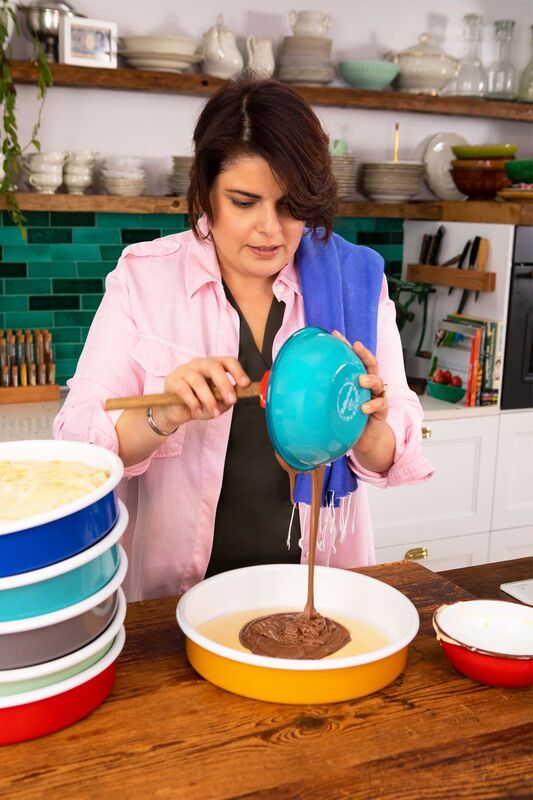 Yeşil Kordonlu Emaye Fırın Tepsisi - 3