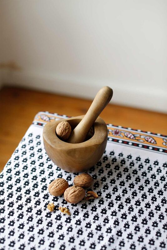 Yöresel Masa Örtüsü Tokat İşi - Bordo Beyaz - 3